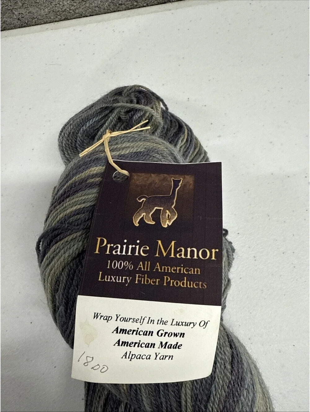Prairie Manor Suri Alpaca/Merino Shade Silver Gray 1 Skein